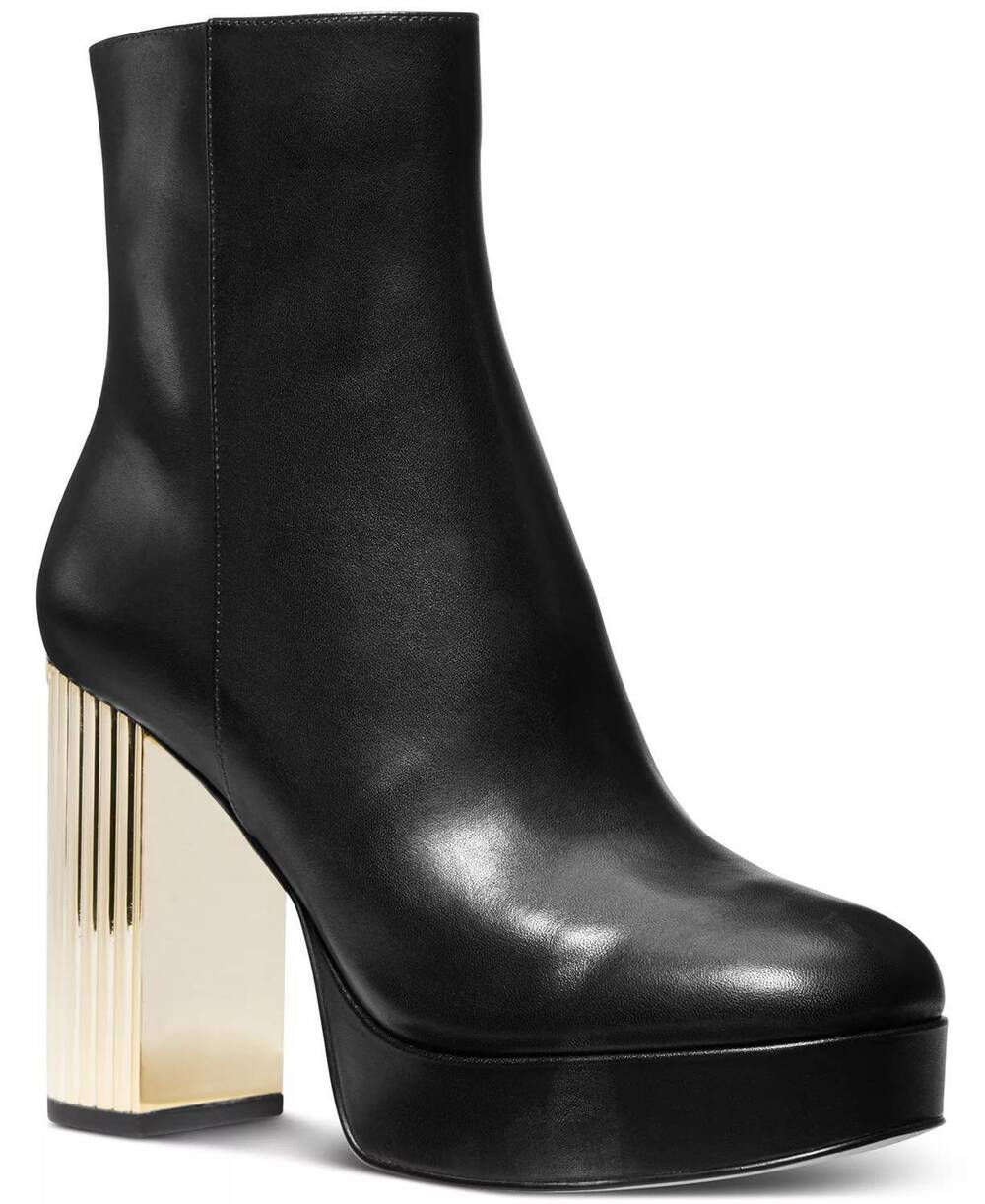 NEW MICHAEL KORS women's porter platform bootie in black